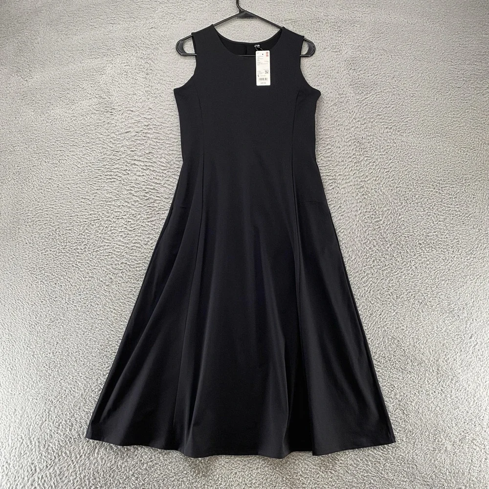 uniqlo airism midi dress Women's AIRism Cotton Relaxed Dress